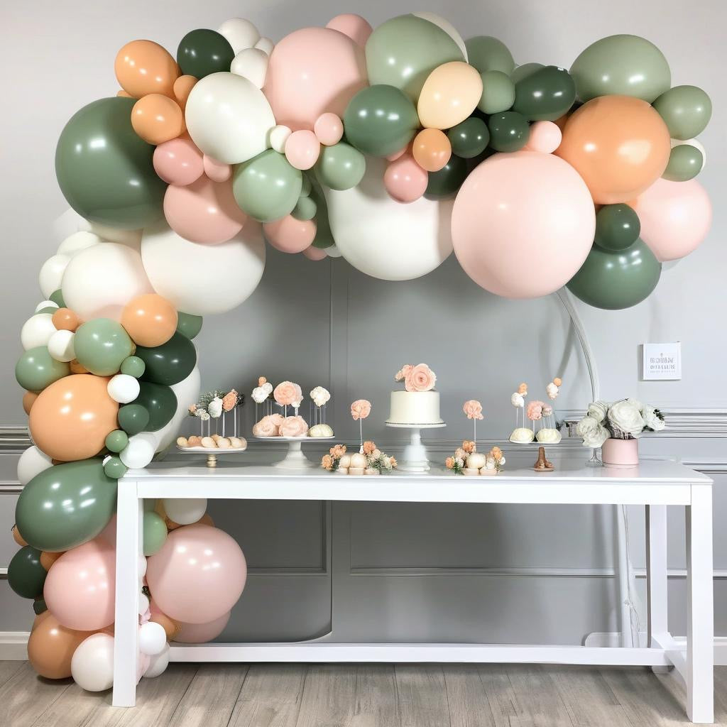 Semi balloon arch